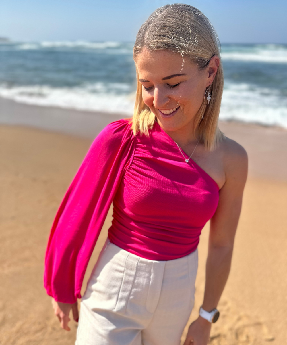 THE AMY OFF SHOULDER TOP
